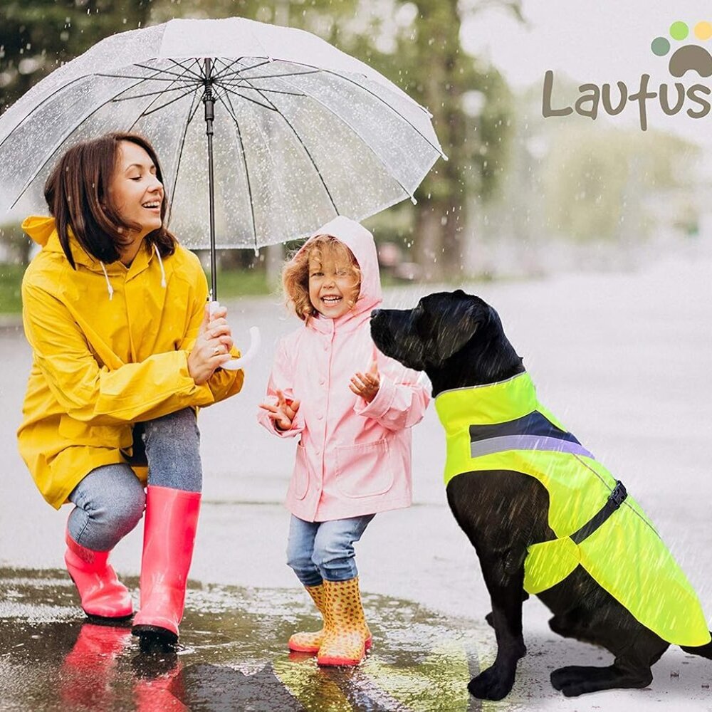 Dog Rain Coat (M, Yellow)